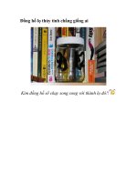 Đồng hồ lọ thủy tinh chẳng giống ai doc