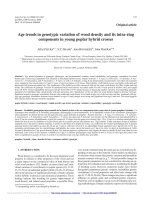 Báo cáo lâm nghiệp: 