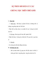 Giáo án Địa Lý 7 : Tên bài dạy : SỰ PHÂN BỐ DÂN CƯ CÁC CHỦNG TỘC TRÊN THẾ GIỚI pot