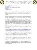 Giáo trình phân tích quy trình ứng dụng khả năng chống phân mảnh dung lượng ổ cứng bằng Clean system p1 doc