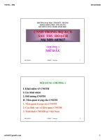 BẢO QUẢN, CHẾ BIẾN SAU THU HOẠCH - CHƯƠNG 1 pps