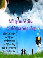 Mối quan hệ giữa cá nhân và cộng đồng doc