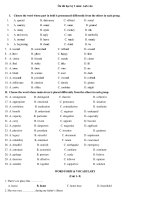 Ôn thi học kỳ 2 môn: Anh văn potx