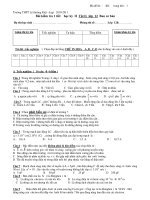 Bài kiểm tra 1 tiết học kỳ II Vật lý lớp 12 potx