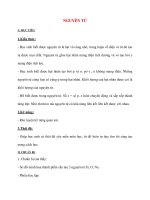 Giáo án Hóa Hoc 8: NGUYÊN TỬ potx