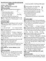 BÀI ÔN TẬP SỐ 1 - CHƯƠNG I: CƠ HỌC VẬT RẮN ppt