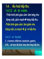 Bài giảng hấp thu các chất ở ruột non và chức năng gan part 5 docx