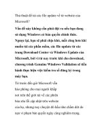 Thủ thuật để tải các file update về từ website của Microsoft? ppt