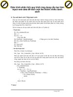 Giáo trình phân tích quy trình ứng dụng cấu tạo hàm Input new data để tách một list thành nhiều danh sách p1 doc