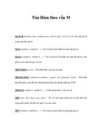 Tìm Hàm theo vần M ppt