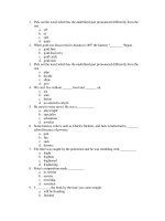 ĐỀ THI THỬ TN ANH VĂN - TEST 9 pptx