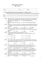 Kiểm tra học kì 1_(Đề số 1) Môn: vật lí 12 pps