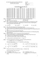 ĐỀ THI MÔN KIEM TRA HỌC KÌ 1 (ĐỀ 1) ppt