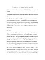 Tạo ra các dịch vụ WEB dành cho DB2 9 pureXML potx