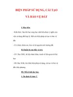 Giáo án Công nghệ lớp 7 : Tên bài dạy : BIỆN PHÁP SỬ DỤNG, CẢI TẠO VÀ BẢO VỆ ĐẤT (tt) docx