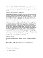 Kiến trúc tiến hóa và thiết kế nổi dần: Thiết kế hướng theo kiểm thử, phần 2 Bàn luận thêm về việc cho phép dùng kiểm thử để định hướng và cải thiện thiết kế của bạn ppt