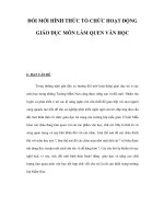 ĐỔI MỚI HÌNH THỨC TỔ CHỨC HOẠT ĐỘNG GIÁO DỤC MÔN LÀM QUEN VĂN HỌC potx