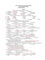 ĐỀ LUYỆN THI TỐT NGHIỆP THPT 2011 - TEST 8 doc