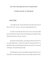 QUỸ TƯƠNG TRỢ NỘI BỘ GIÚP NHAU LÀM KINH TẾ PHỤ Ở TRƯỜNG TIỂU HỌC “B” VĨNH THÀNH ppsx