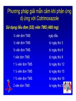 Bài giảng điều trị HIV : Dự phòng các bệnh nhiễm trùng cơ hội cho người nhiễm HIV/AIDS part 4 ppsx