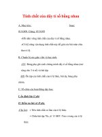 Giáo án môn Toán lớp 7 : Tên bài dạy : Tính chất của dãy tỉ số bằng nhau ppt