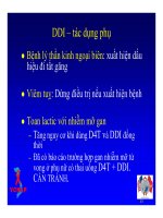 Bài giảng điều trị HIV : Thuốc kháng retrovirus - Liều dùng và tác dụng phụ part 8 docx