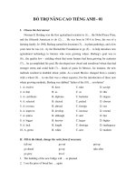 BỔ TRỢ NÂNG CAO TIẾNG ANH - 01 pot