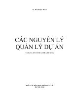 Các nguyên lý quản lý dự án part 1 docx