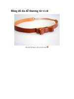 Băng đô da dễ thương từ ví cũ doc