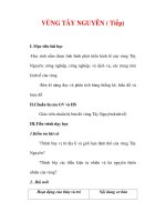 Giáo án Địa lý lớp 9 : Tên bài dạy : VÙNG TÂY NGUYÊN ( Tiếp) potx