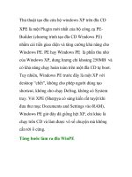 Thủ thuật tạo đĩa cứu hộ windows XP trên đĩa CD pdf
