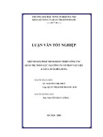 Một số giải pháp nhằm hoàn thiện công tác quản trị nhân lực tại công ty cổ phần vật liệu và xây lắp nghĩa hưng