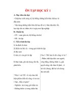 Giáo án Công dân lớp 9 : Tên bài dạy : ÔN TẬP HỌC KỲ 1 pdf