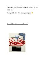 Ngày nghỉ này mình tân trang lại chiếc ví cũ cho mami nhé! ppsx