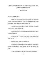 MỘT VÀI GIẢI PHÁP THÍCH HỢP HỮU HIỆU NHẰM TỪNG BƯỚC NÂNG CAO CHẤT LƯỢNG NUÔI DẠY pptx