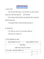 Giáo án Hình Học lớp 8: HÌNH CHỮ NHẬT pdf