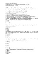 ĐỀ THI MÔN : VẬT LÝ – TRƯỜNG THPT TUY PHONG potx