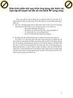 Giáo trình phân tích quy trình ứng dụng vận hành các trạm lặp kế hoạch hai tần số cho kênh RF song công p1 ppt