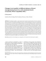 Báo cáo lâm nghiệp: 