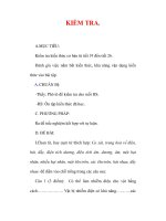 Giáo án Vật lý lớp 7 : Tên bài dạy : KIỂM TRA. potx