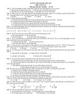 Đ Ề ÔN TẬP THI ĐH NĂM 2011 MÔN VẬT LÍ 12 - Đề 346 potx