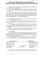 Giáo trình phân tích quy trình ứng dụng nguyên lý phản hồi giải ngân nguồn vốn từ lãi suất p1 pps