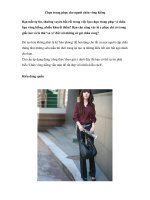 Chọn trang phục cho người chân vòng kiềng potx