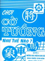 Cờ Tướng cơ bản và nâng cao tập 1 doc