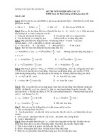 ĐỀ THI TỐT NGHIỆP MÔN VẬT LÝ - TRƯỜNG THPT NGUYỄN TRƯỜNG TỘ doc