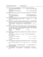 Đề thi thử lần 7 - Truờng THPT Tân Yên 1 docx