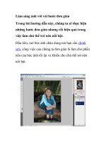 Làm sáng ảnh với vài bước đơn giản ppsx