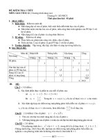 ĐỀ KIỂM TRA 1 TIẾTMÔN: GIẢI TÍCH 12 ( Chương trình nâng cao) ppt