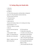 Giáo án Công dân lớp 9 : Tên bài dạy : Lý tưởng sống của thanh niên docx