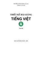Thiết kế bài giảng tiếng việt 4 tập 1 part 1 potx